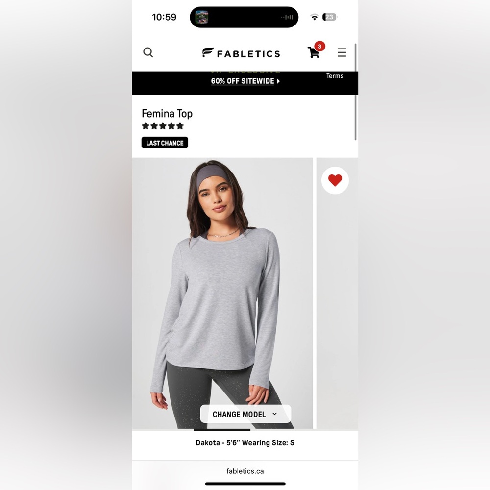 Gray Women's Long Sleeve Top